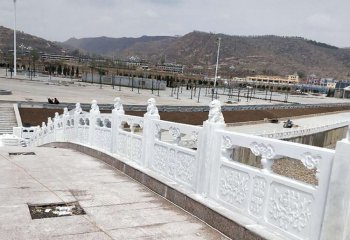 石橋雕塑-漢白玉石拱橋欄桿公園裝飾景觀