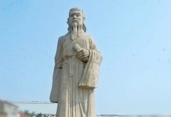 莊子雕塑-城市景區歷史名人中國古代哲學家大理石莊子石雕