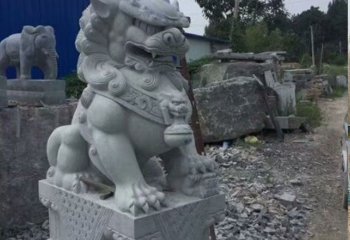 獅子雕塑-庭院青石石雕辟邪鎮(zhèn)宅獅子雕塑