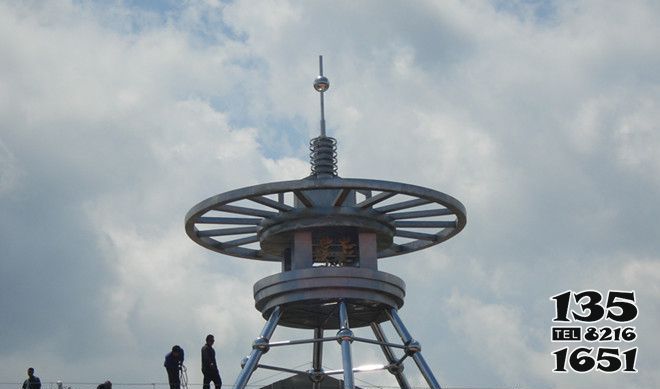 避雷針雕塑-公園廣場(chǎng)創(chuàng)意鏤空避雷針雕塑高清圖片