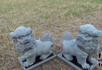 獅子雕塑-公園創(chuàng)意大理石戶外園林景觀擺件獅子雕塑