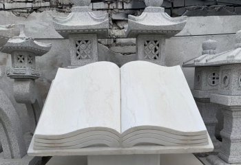 書雕塑-戶外景區大理石創意書雕塑