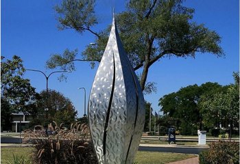 噴泉雕塑-公園戶(hù)外不銹鋼浪花景觀裝飾品噴泉雕塑