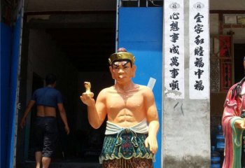 三十二應(yīng)身-比沙門(mén)天王玻璃鋼彩繪32應(yīng)身神像