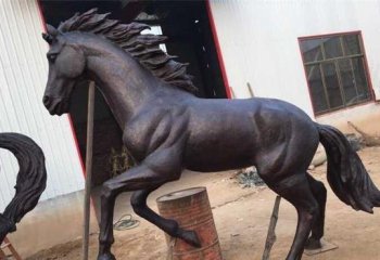 奔馬銅雕-銅雕奔馬 公園動物銅雕