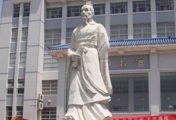 醫圣張仲景石雕-大理石古代醫學名人張仲景雕塑