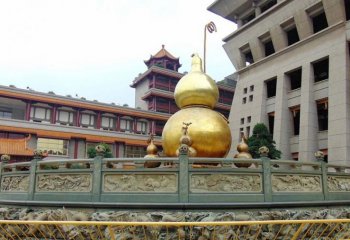 銅雕葫蘆公園景觀雕塑-景區(qū)公園葫蘆銅雕