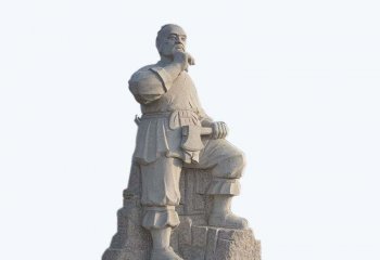 魯班雕像石雕-石雕古代名人木匠祖師魯班