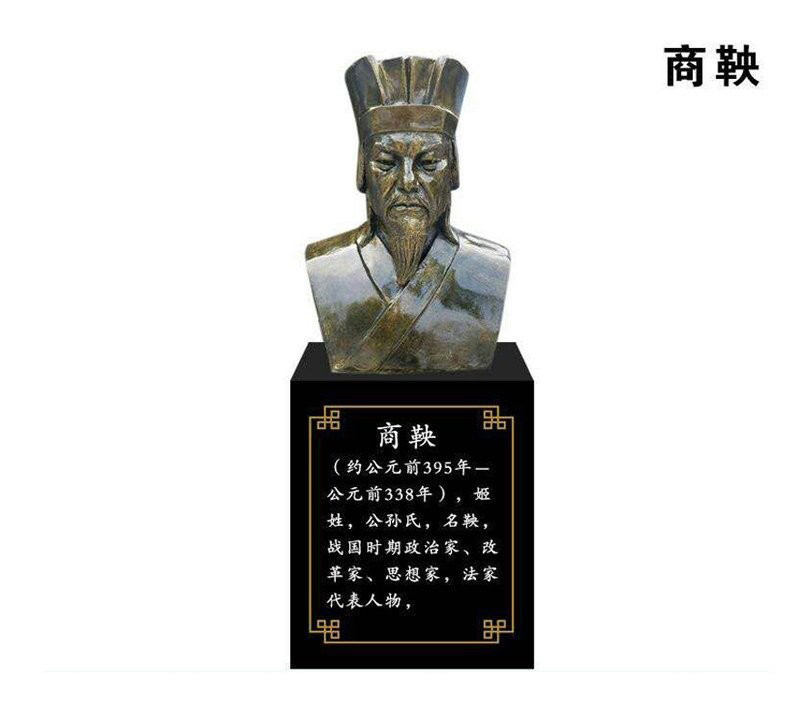 古代名人商鞅頭像銅雕-古代名人銅雕 商鞅頭像銅雕高清圖片